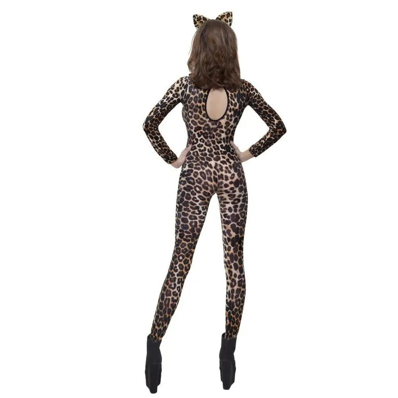 Cheetah Print Bodysuit, Brown
