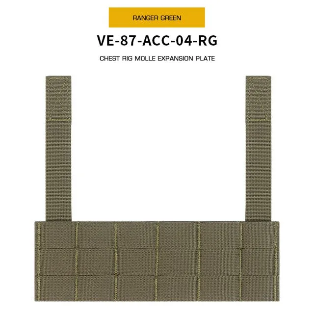 Chest Rig Molle Expansion Plate - Ranger Green