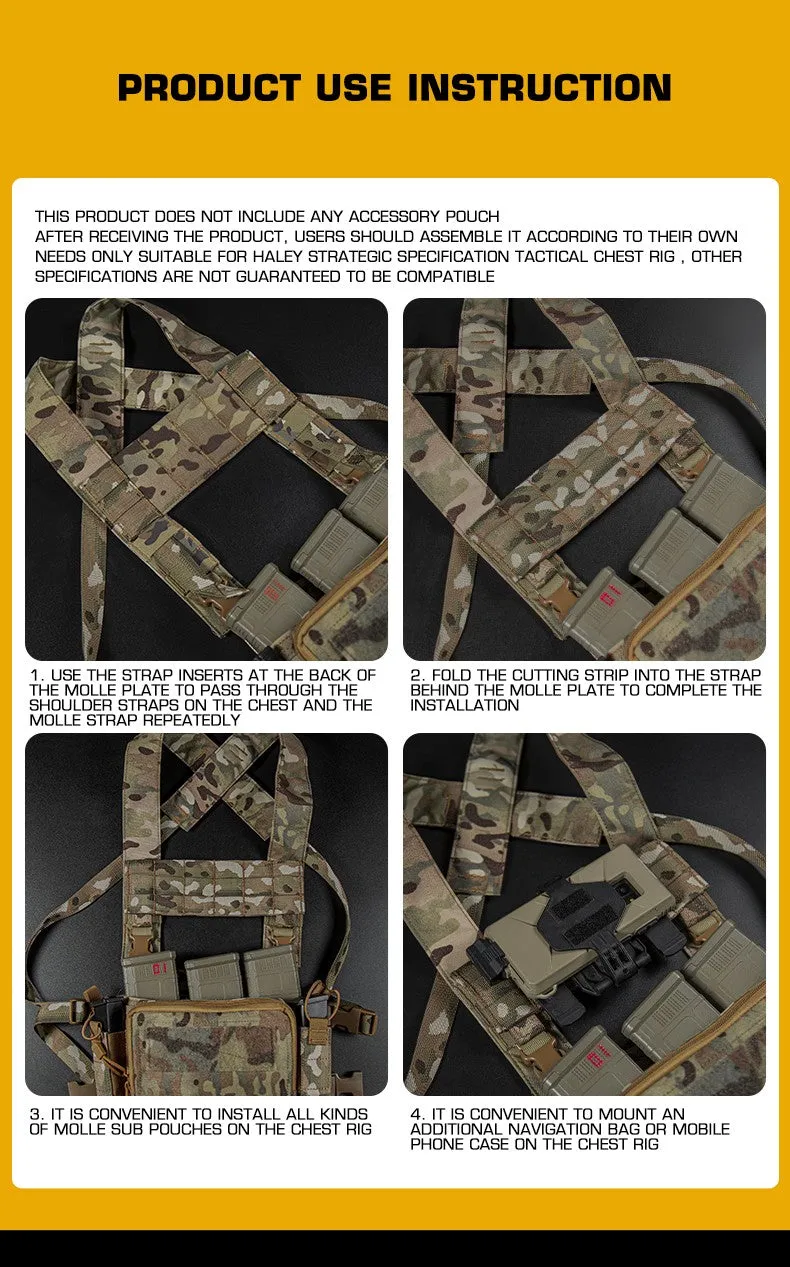 Chest Rig Molle Expansion Plate - Ranger Green