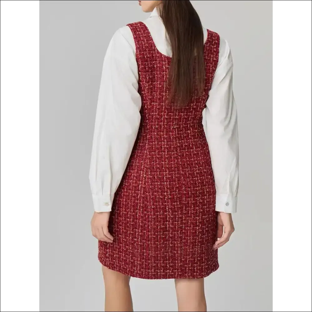 Chic Square Neck Wide Strap Dress