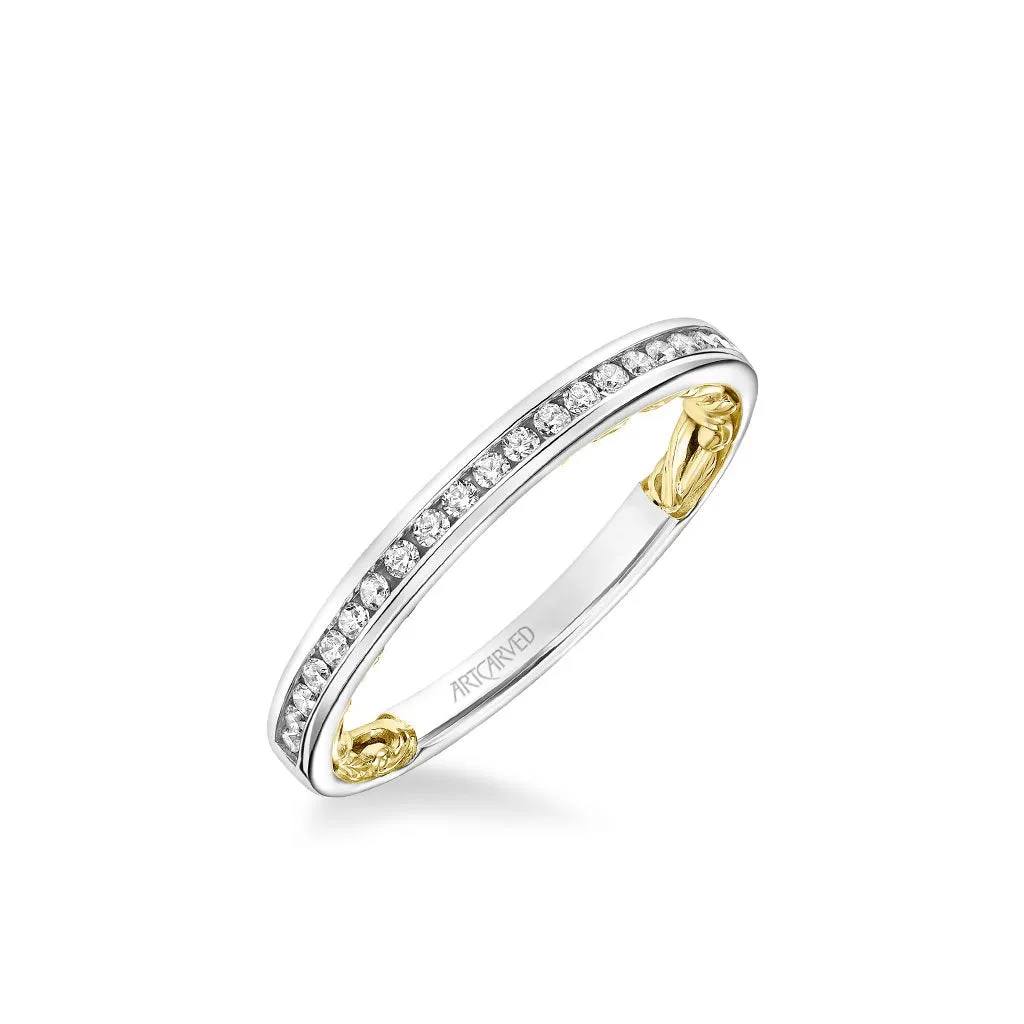 Christy Lyric Collection Classic Channel Set Diamond Wedding Band