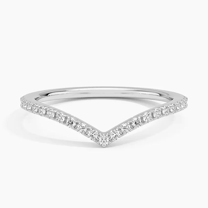 Classic Curve Pave Wedding Band