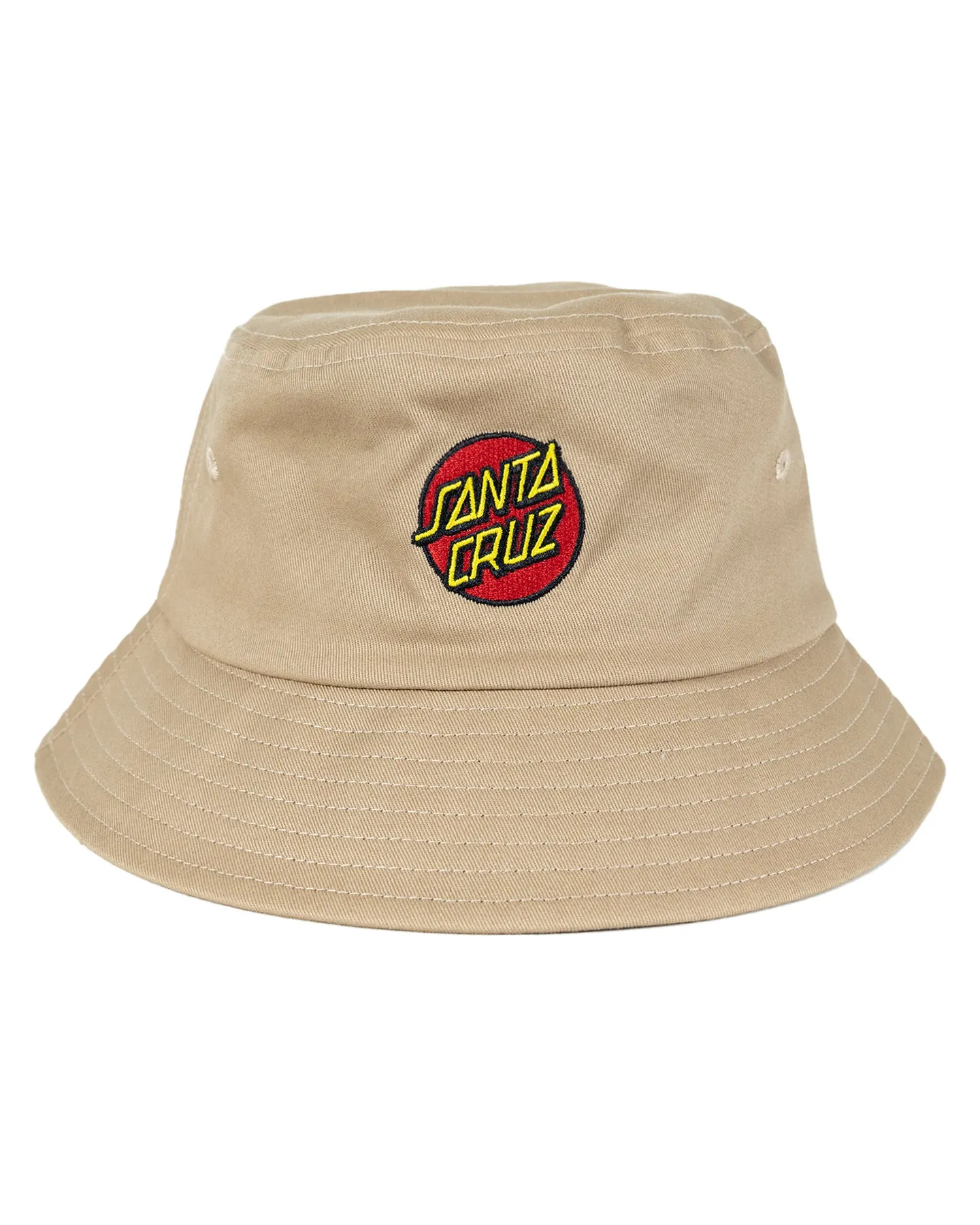 Classic Dot Patch Bucket Hat - Natural