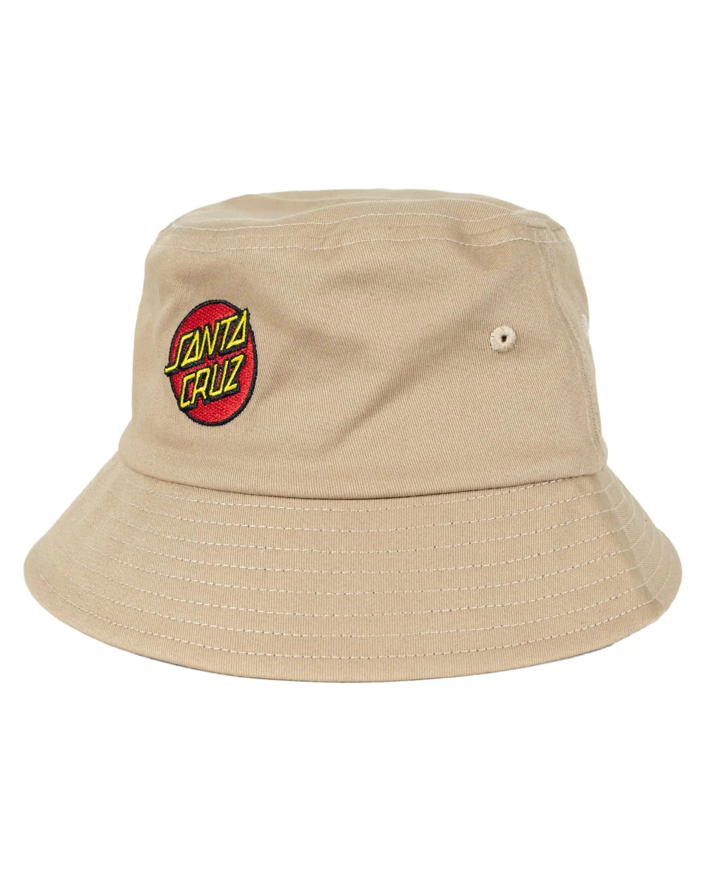 Classic Dot Patch Bucket Hat - Natural