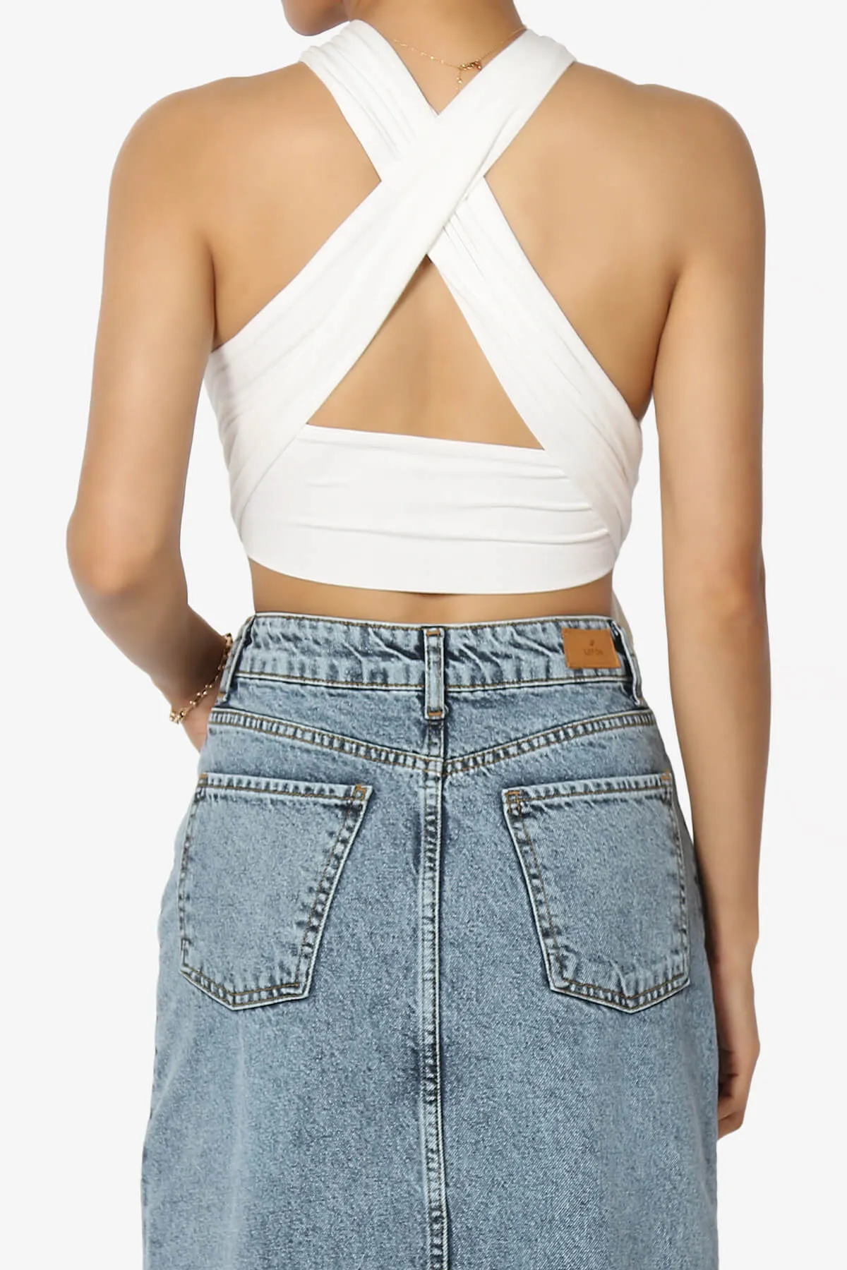 Clementine Multi Way Scarf Wrap Crop Top