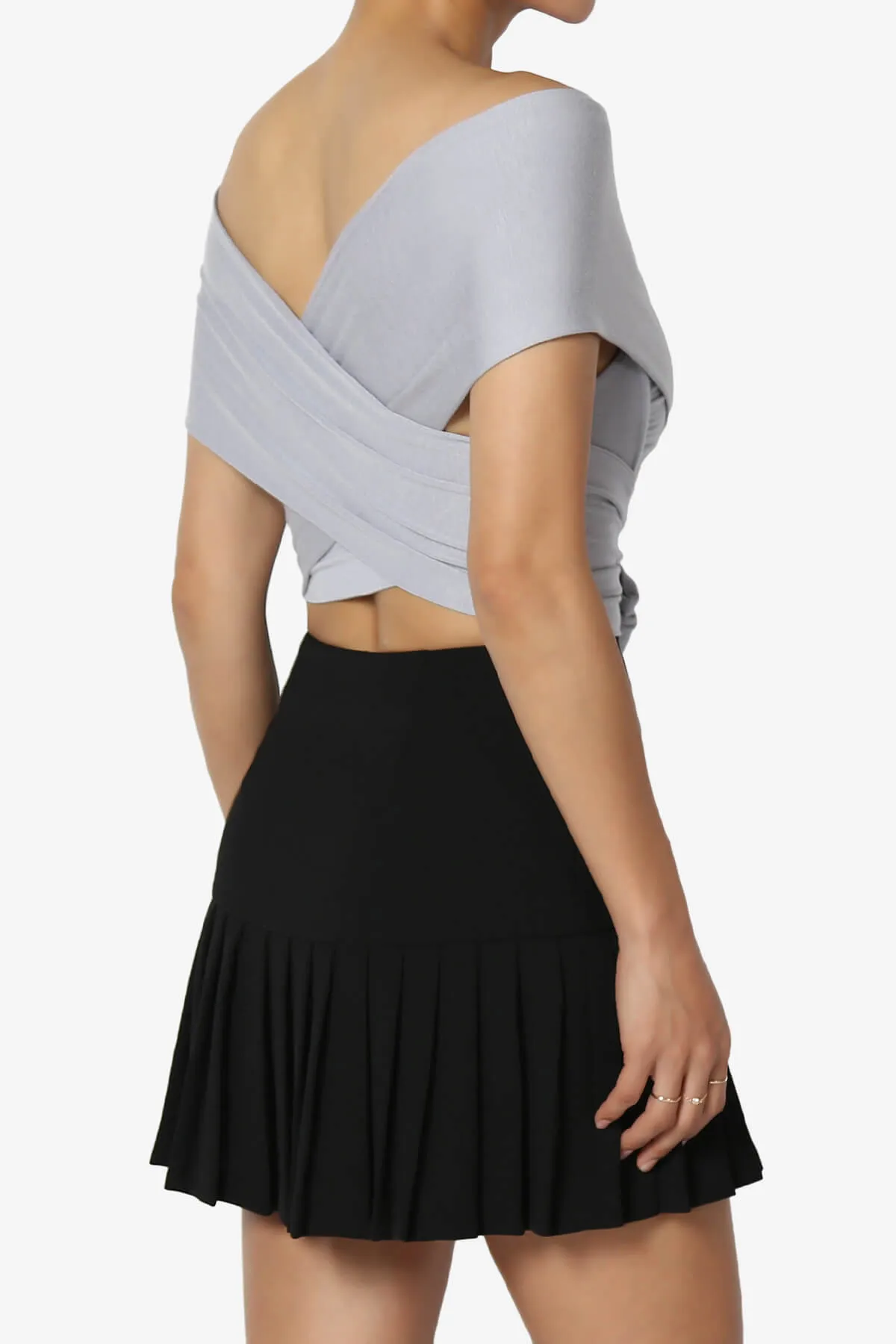 Clementine Multi Way Scarf Wrap Crop Top