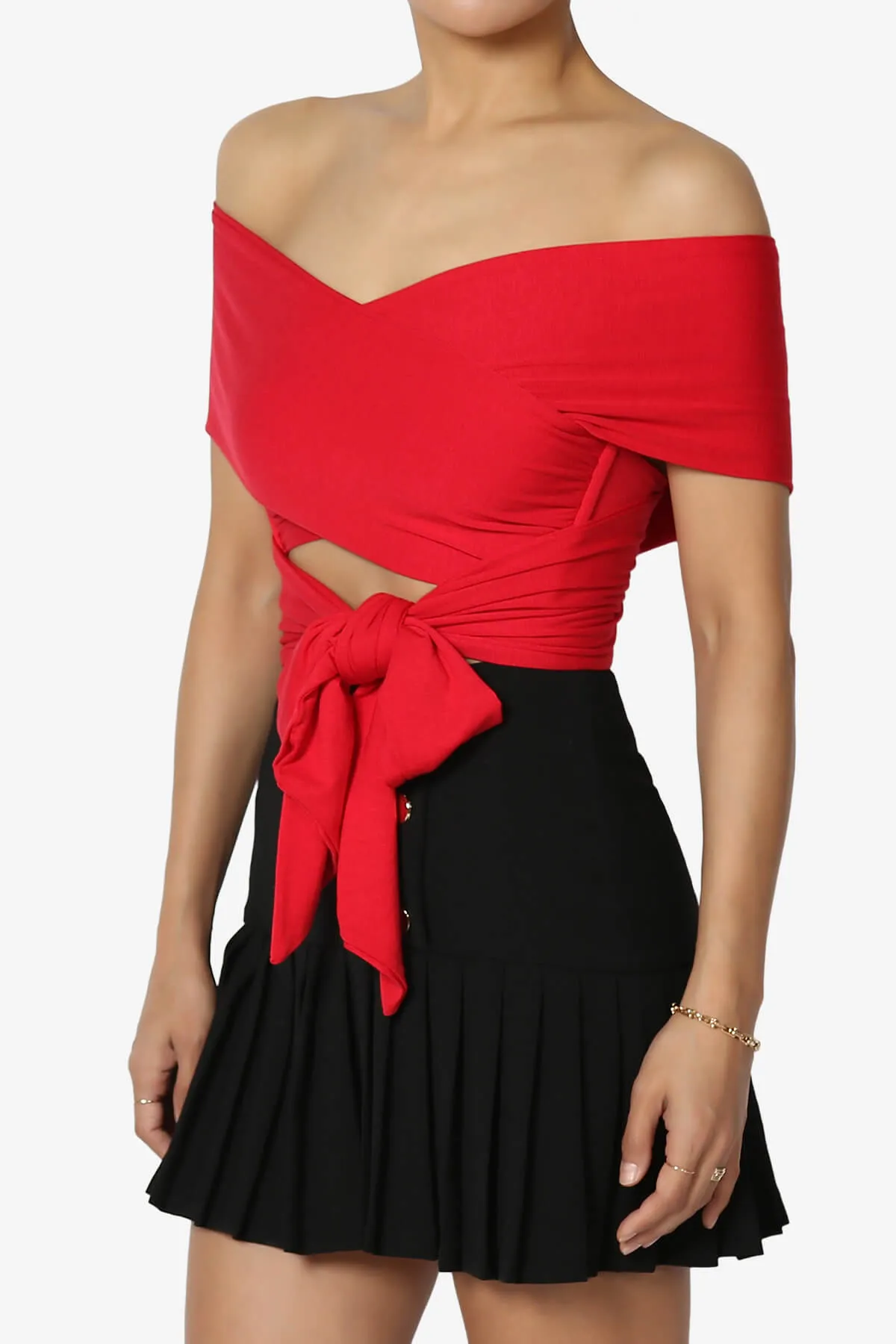 Clementine Multi Way Scarf Wrap Crop Top
