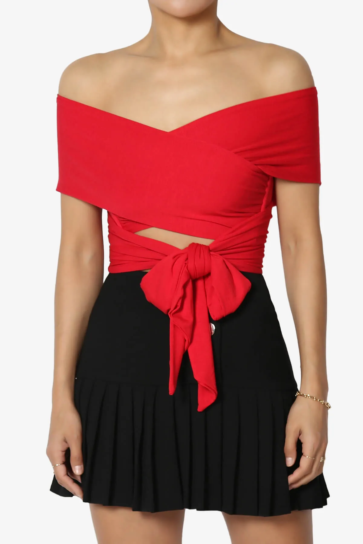 Clementine Multi Way Scarf Wrap Crop Top