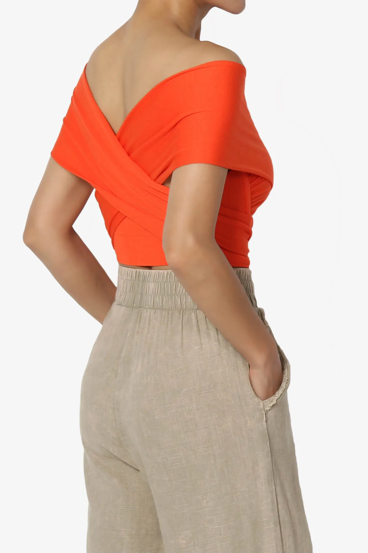 Clementine Multi Way Scarf Wrap Crop Top