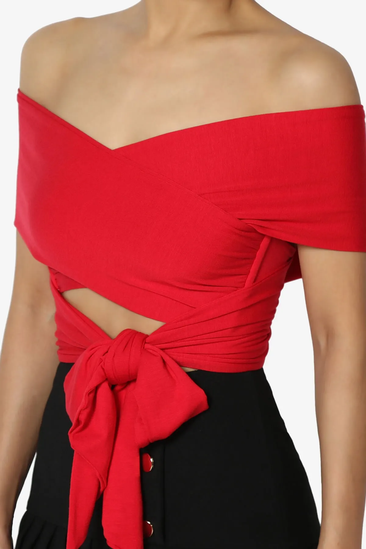 Clementine Multi Way Scarf Wrap Crop Top