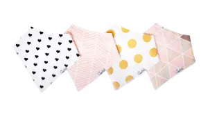 Copper Pearl - Bandana Bib (4 pack) - Blush