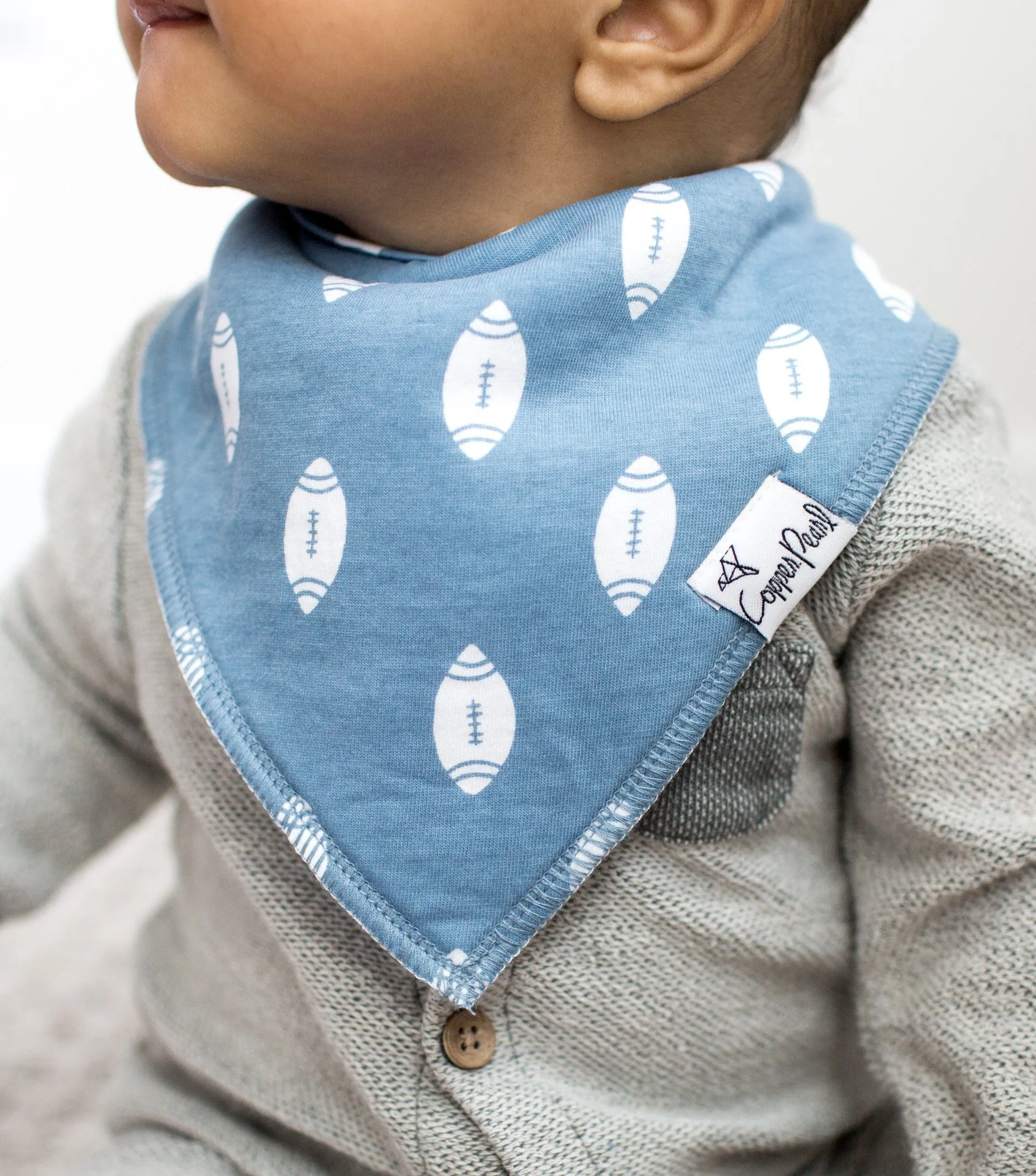 Copper Pearl Quarterback Bandana Bib Set