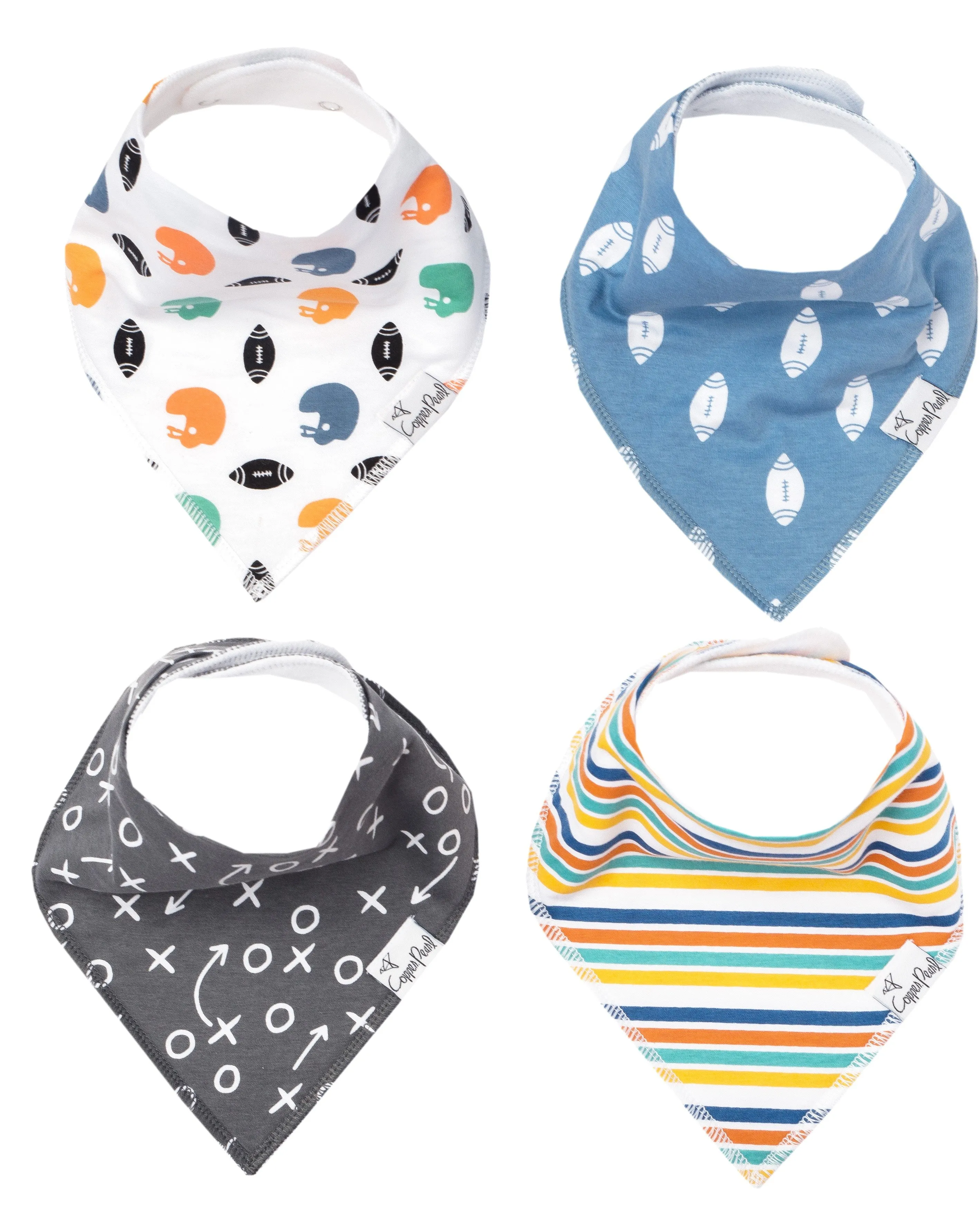 Copper Pearl Quarterback Bandana Bib Set