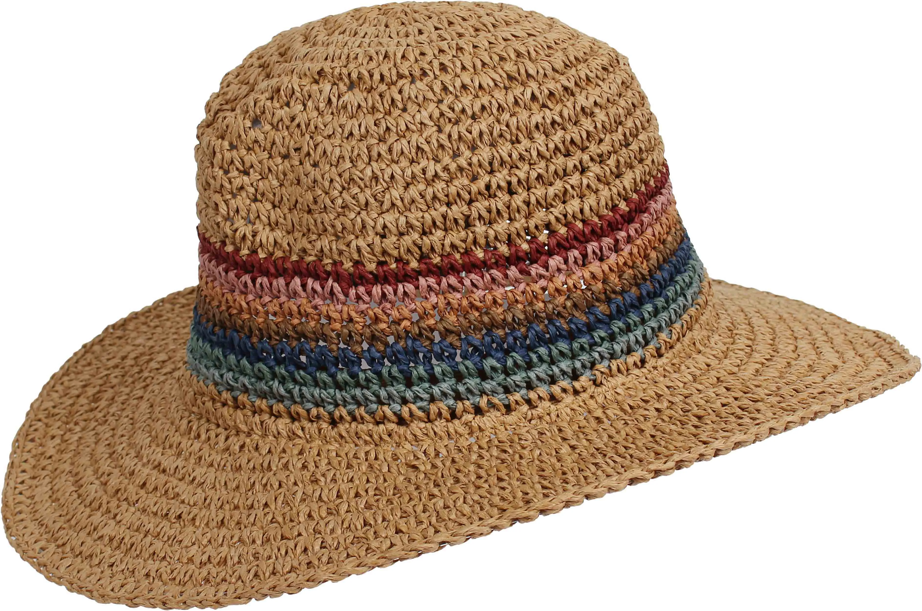 Crochet Multi Stripes Fedora