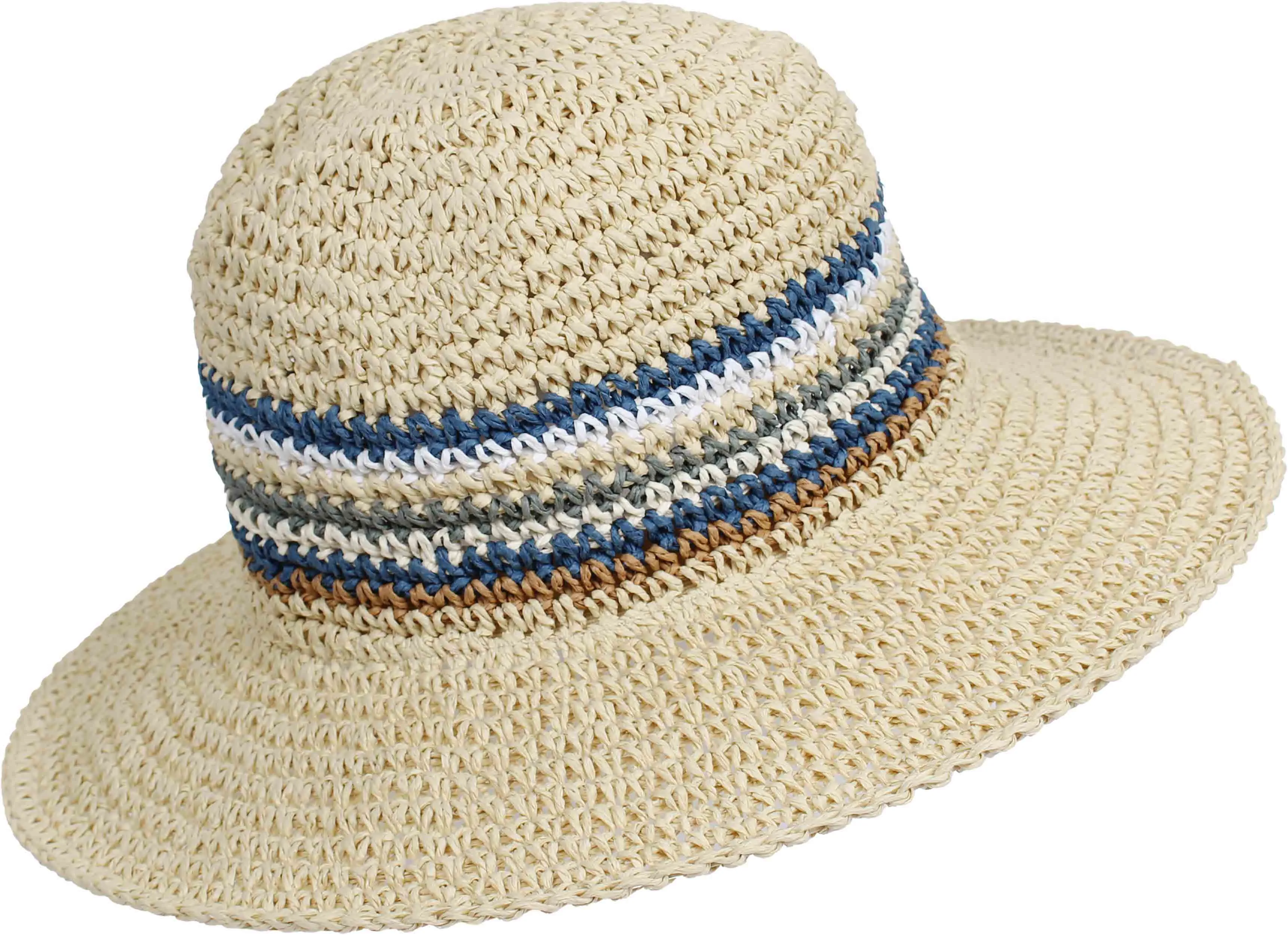 Crochet Multi Stripes Fedora