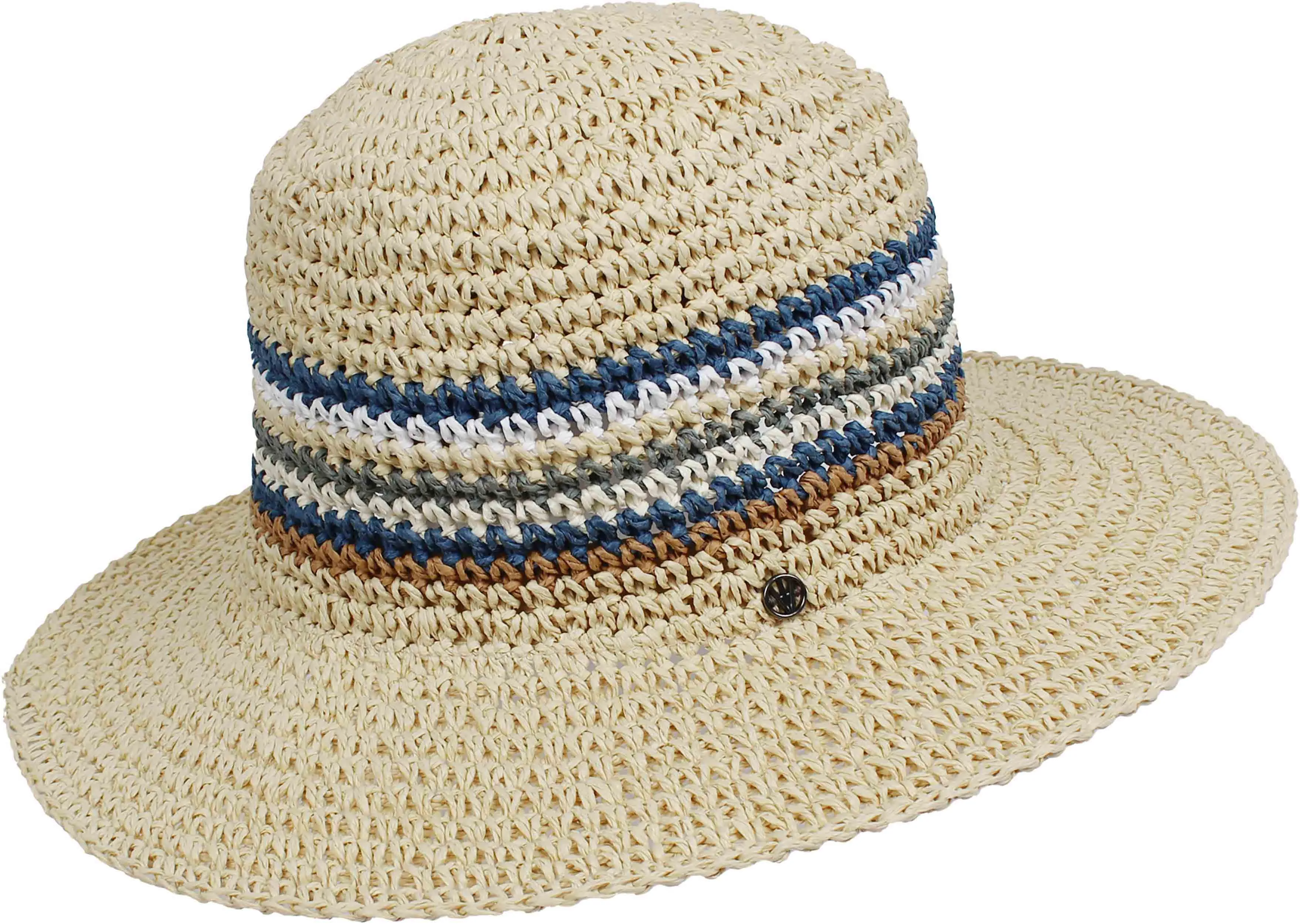 Crochet Multi Stripes Fedora