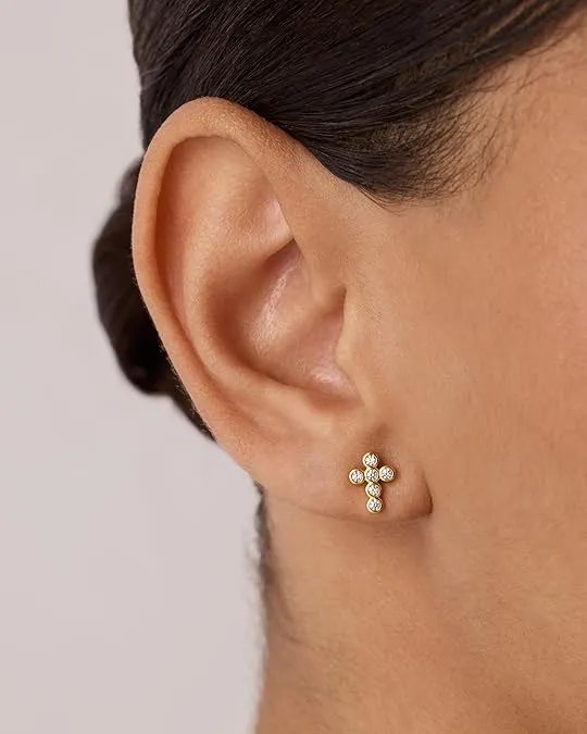 Cross Necklace and Earring Set
