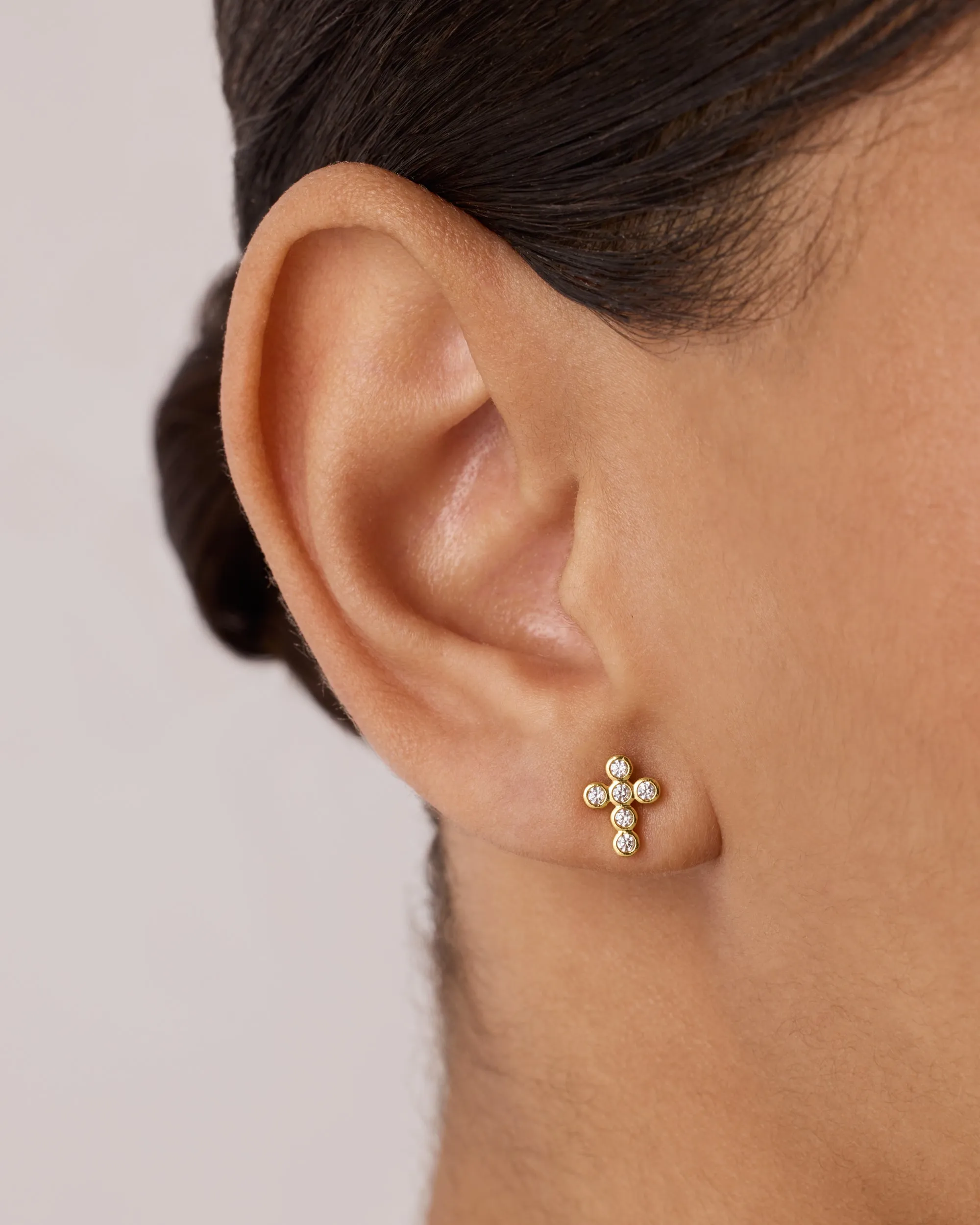 Cross Necklace and Earring Set