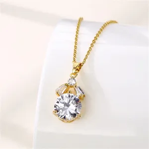 Crystal & Cubic Zirconia Geo Pendant