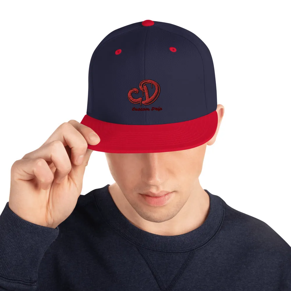 Custom Drips Snapback Hat