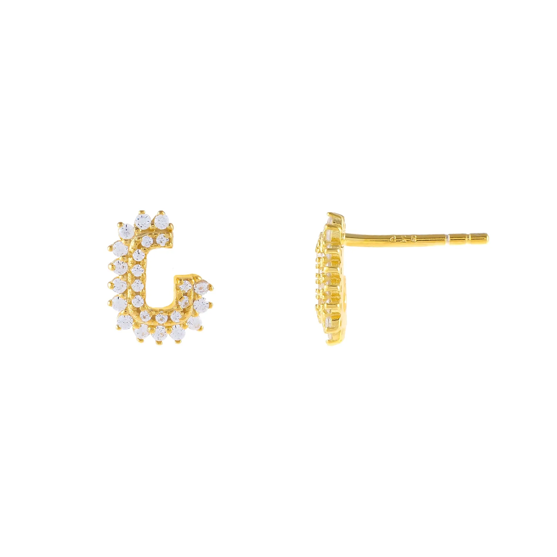 CZ Hook Stud Earring