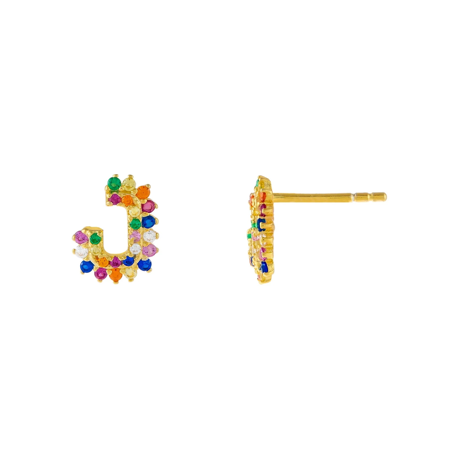 CZ Hook Stud Earring