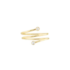 Diamond Wrap Around Bypass Ring