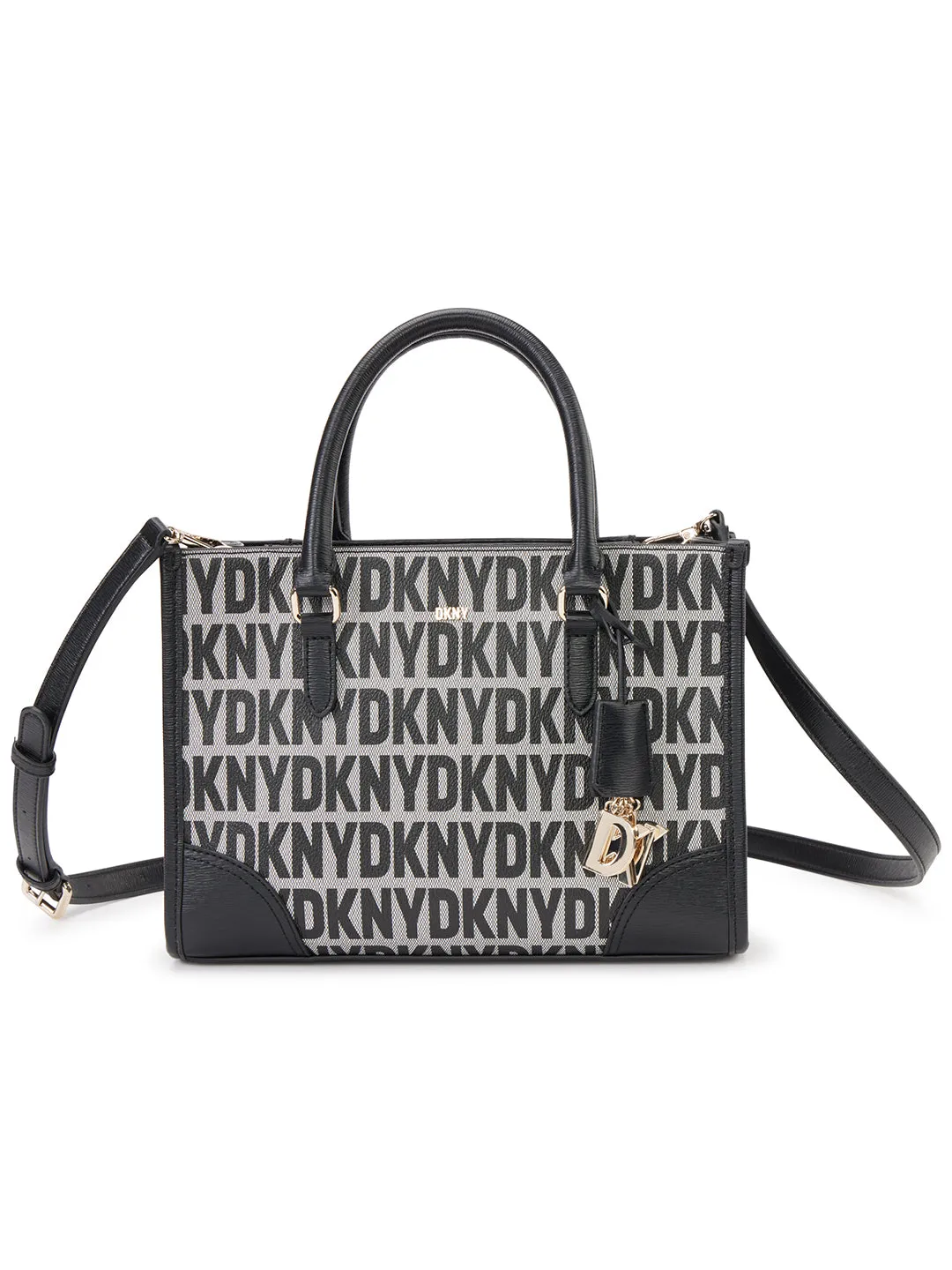 DKNY Women Black Printed Crossbody Bag
