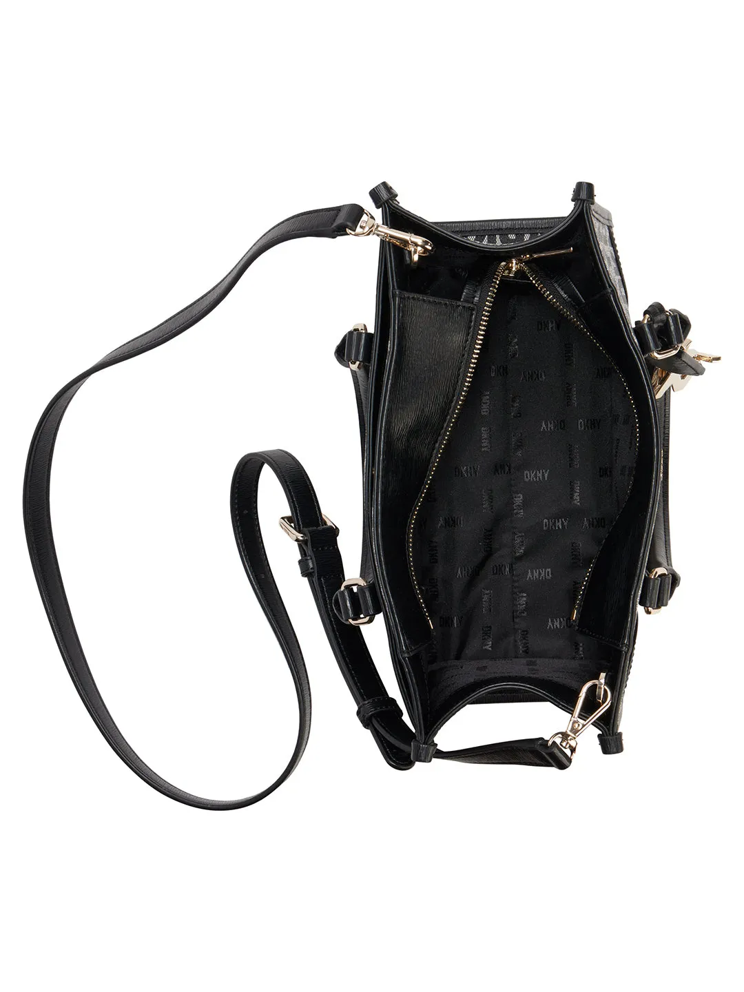 DKNY Women Black Printed Crossbody Bag