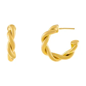 Double Strand Twist Hoop Earring