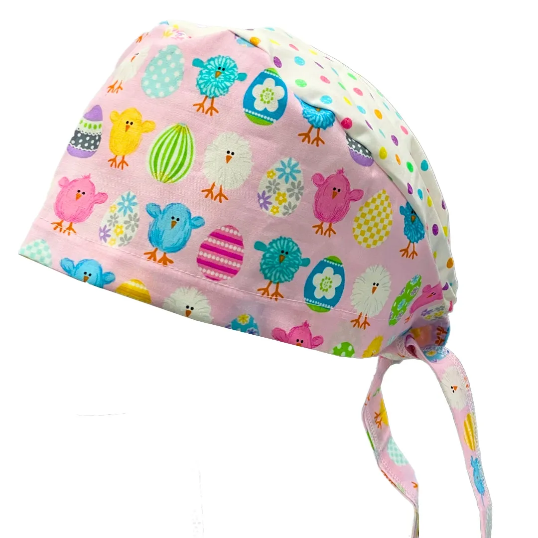 Easter Patterned Scrub Caps - 1015