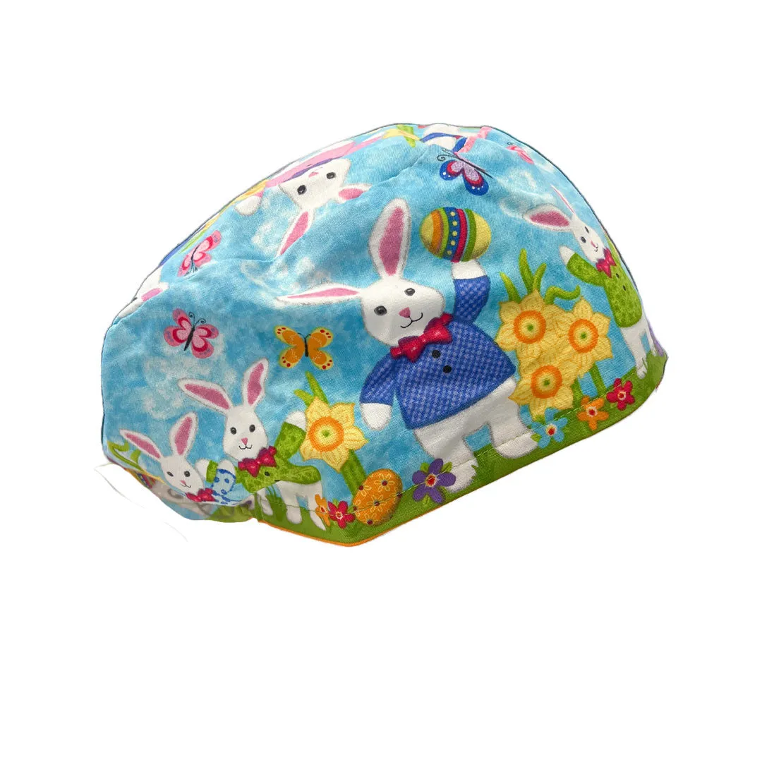 Easter Patterned Scrub Caps - 1015