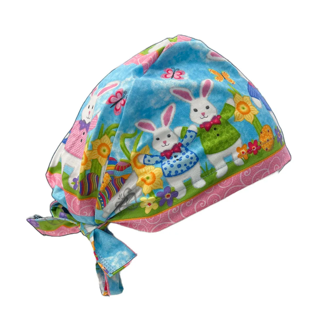 Easter Patterned Scrub Caps - 1015