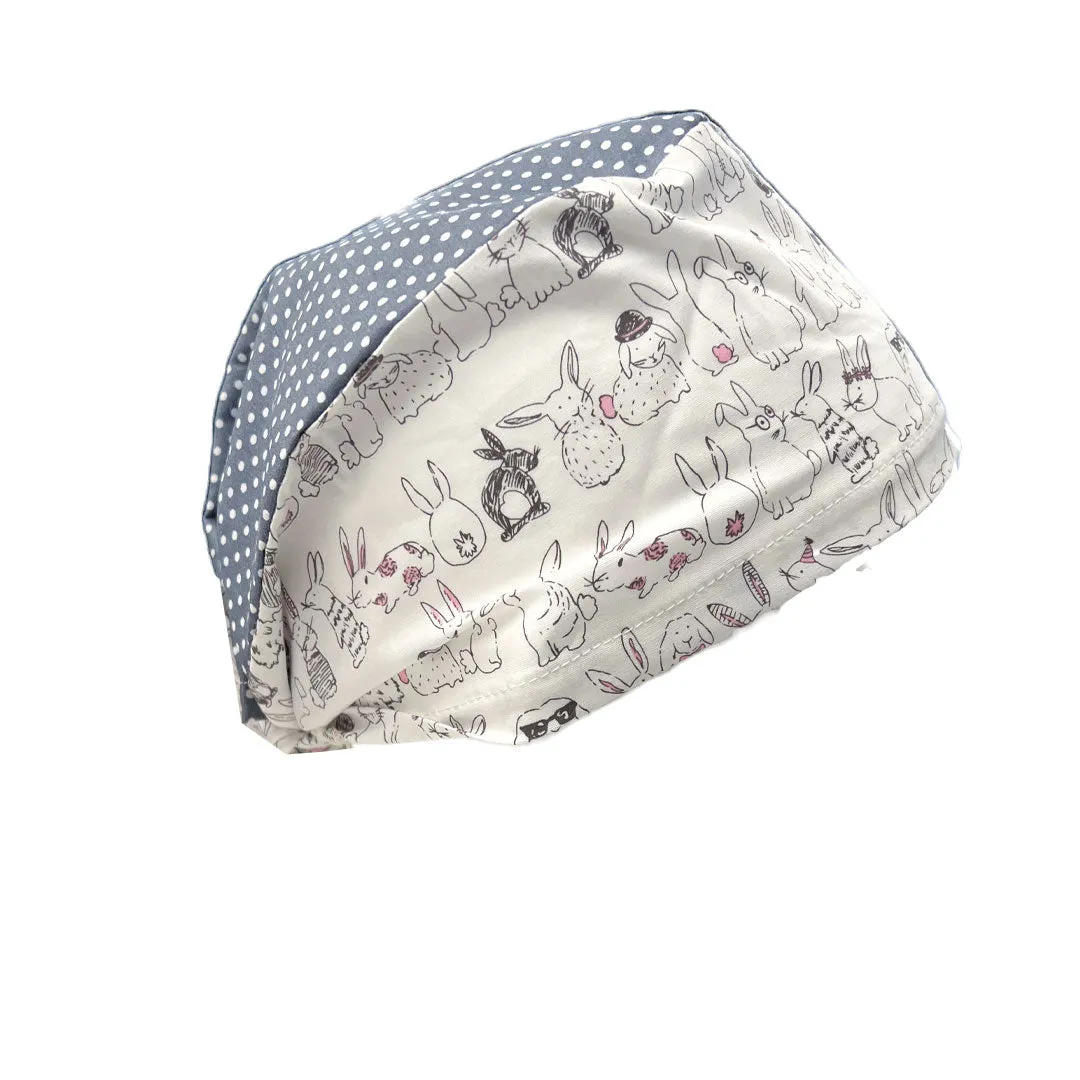 Easter Patterned Scrub Caps - 1015