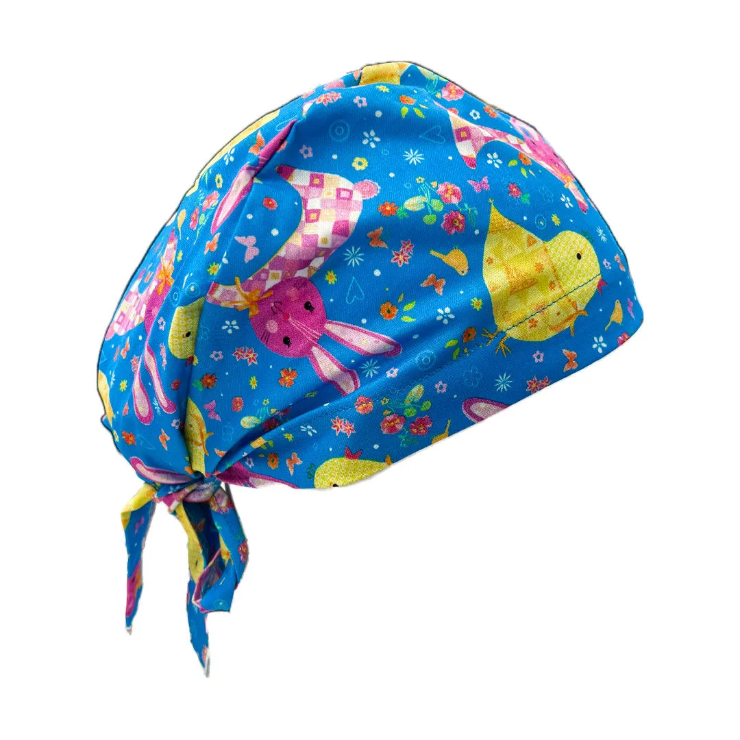 Easter Patterned Scrub Caps - 1015