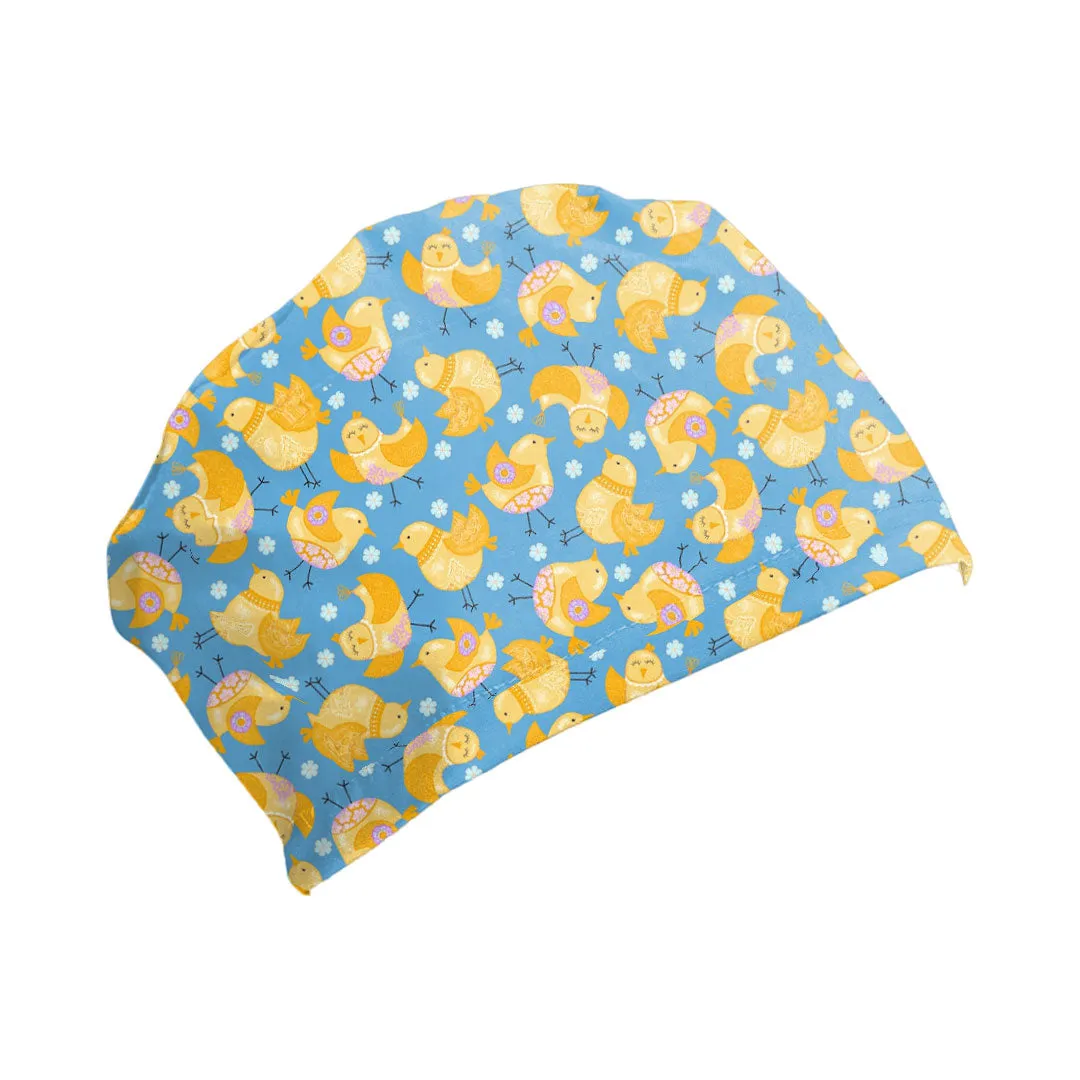 Easter Patterned Scrub Caps - 1015