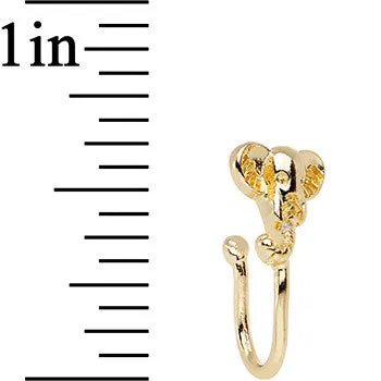 Elegant Elephant Adjustable Clip On Fake Nose Ring