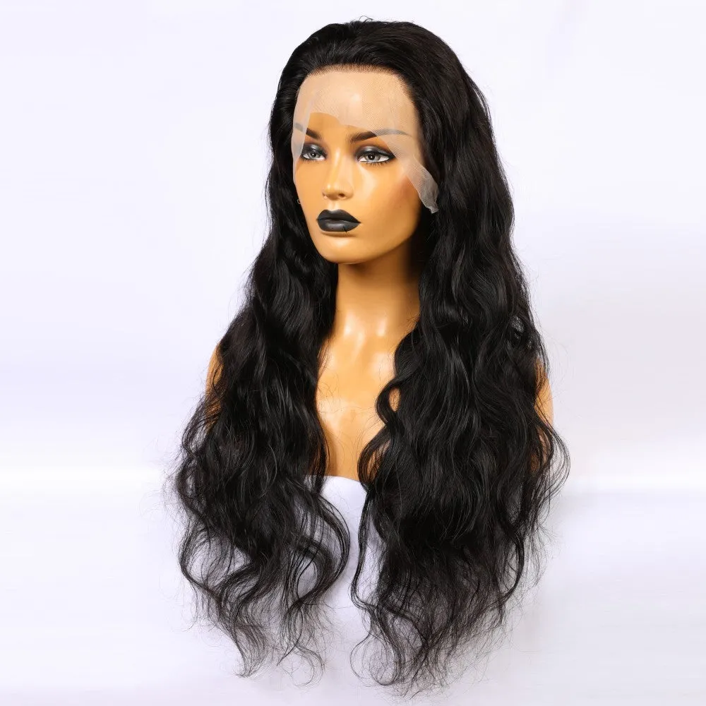 Elegant Full Lace Wig Virgin Hair Body Wave Style