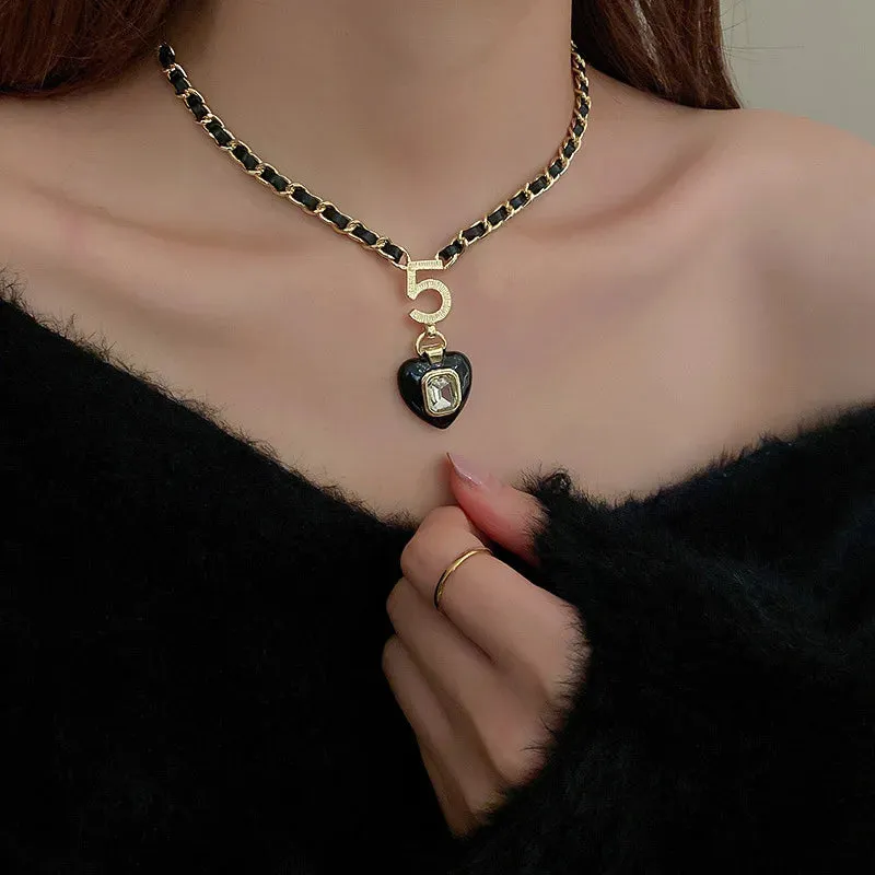 Elegant Pearl Clavicle Chain Pendant Necklaces Earrings Choker