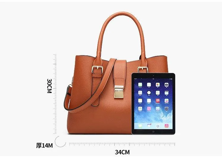 Elegant Premium Quality Women's Hand Bag - Apricot