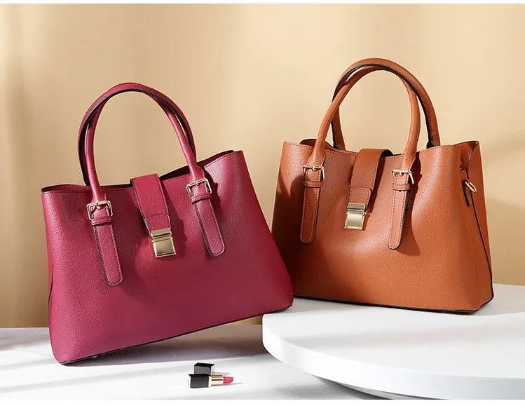 Elegant Premium Quality Women's Hand Bag - Apricot