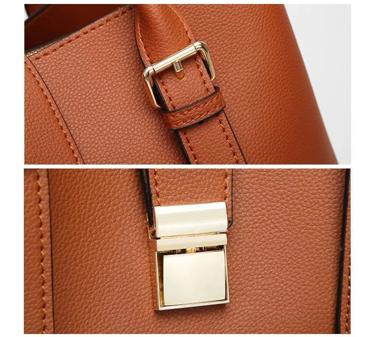 Elegant Premium Quality Women's Hand Bag - Apricot