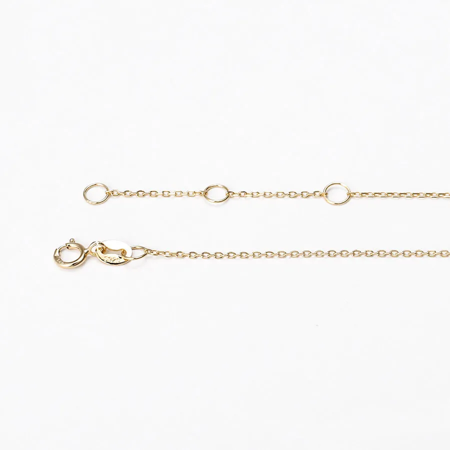 Elegant S925 Silver,14K Gold Plated CZ Diamond Initial D Necklace