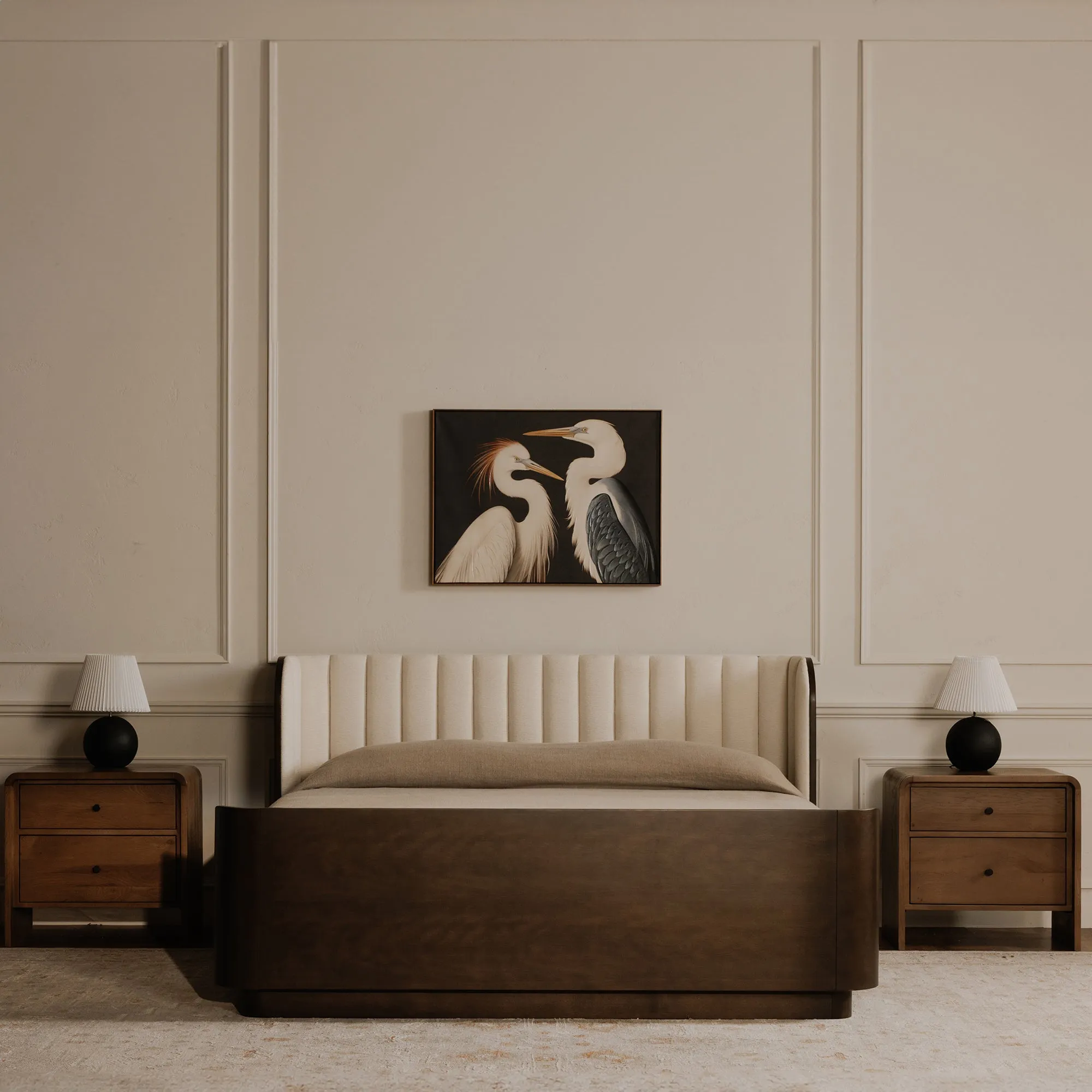 Elegant Waterfall Nightstand