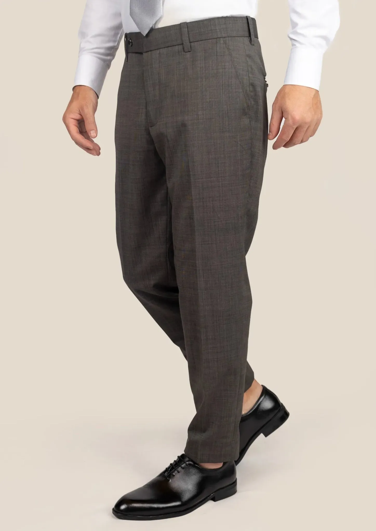 Ellis Carbon Grey Pindot Suit