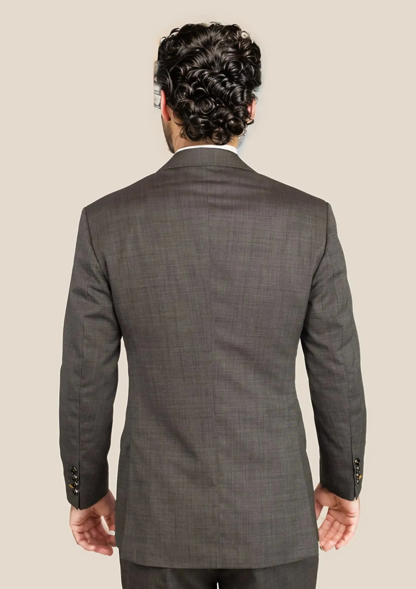 Ellis Carbon Grey Pindot Suit