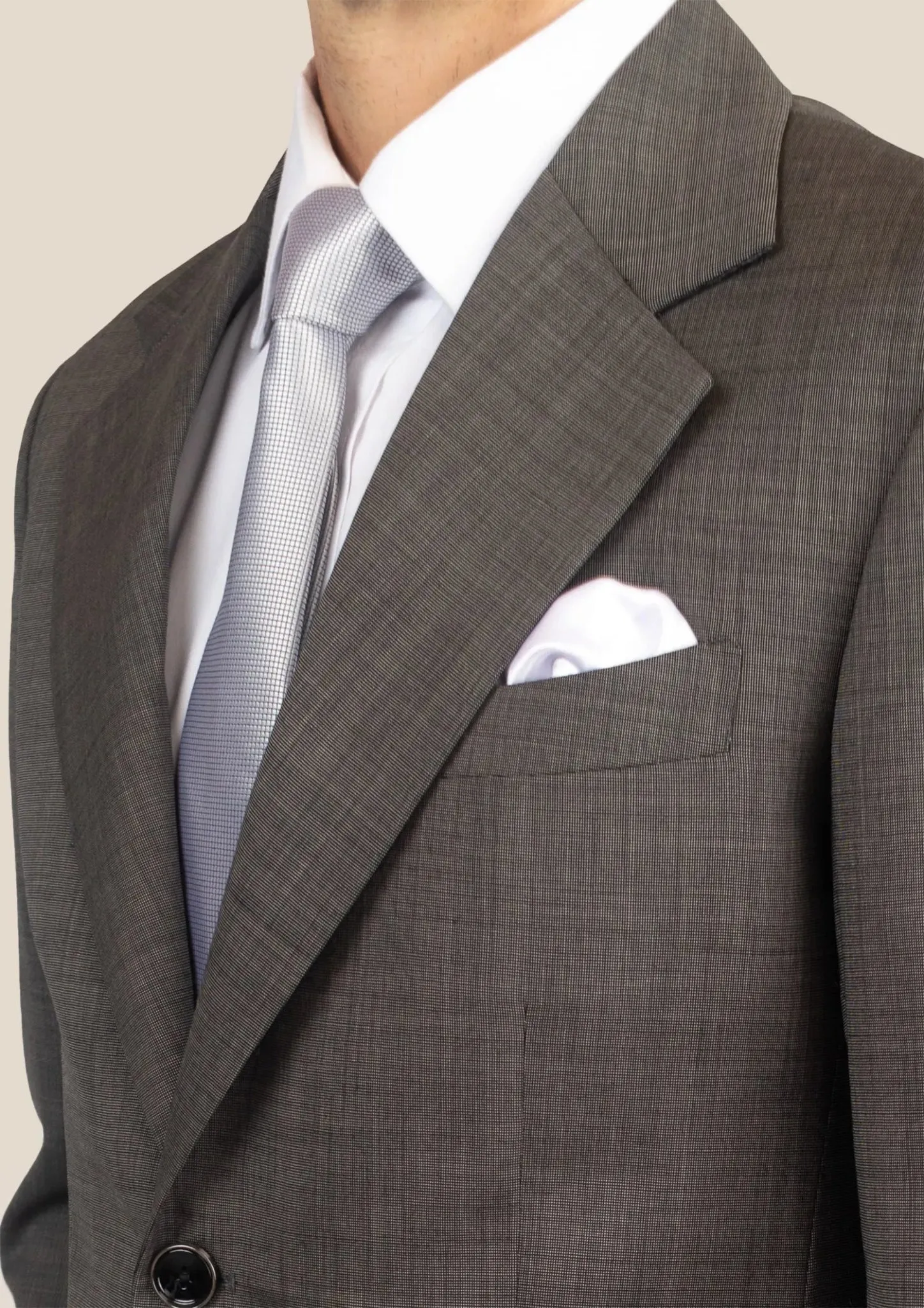 Ellis Carbon Grey Pindot Suit