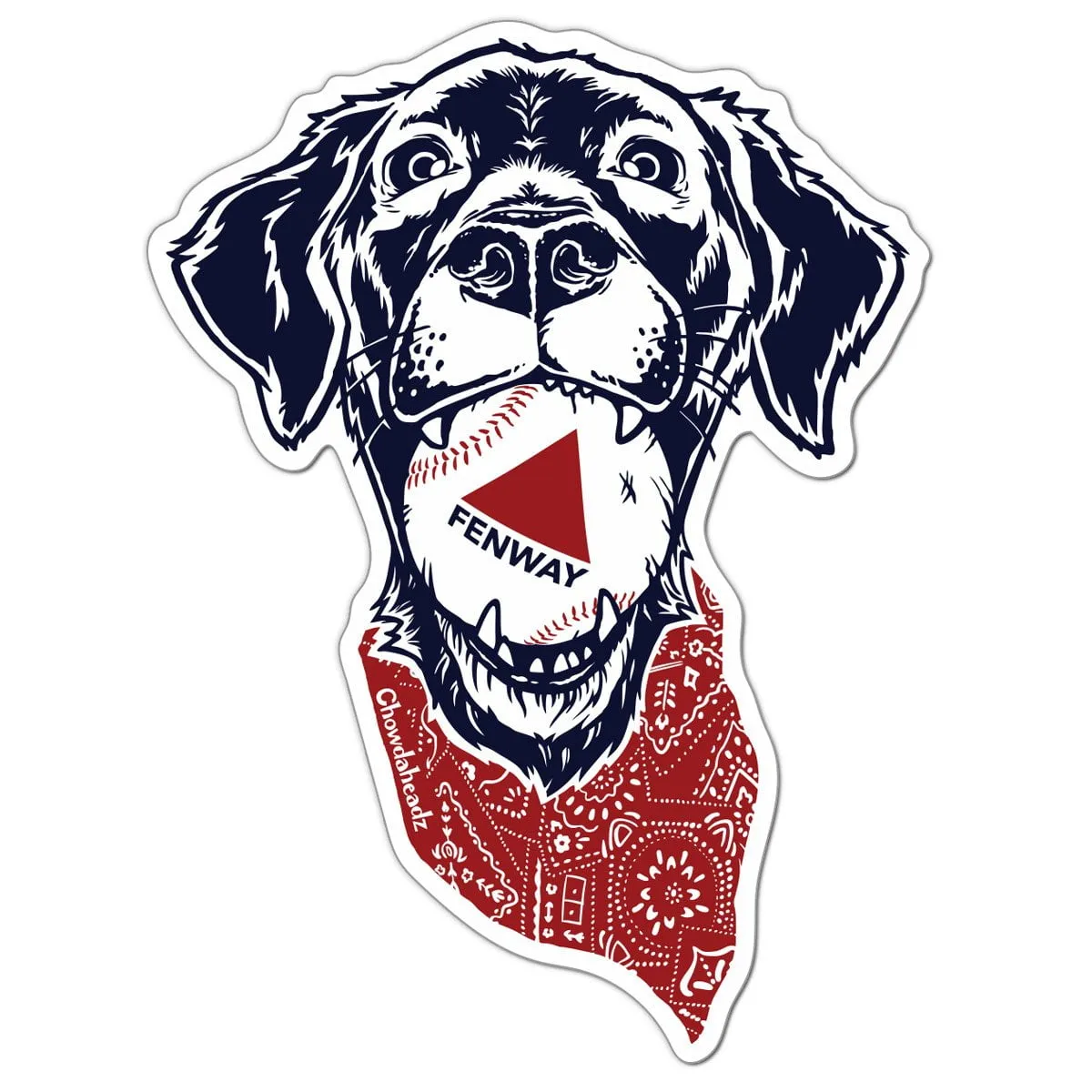 Fenway Dog Sticker
