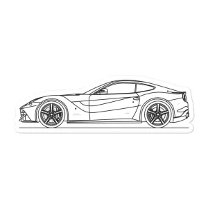Ferrari F12 Silhouette Sticker