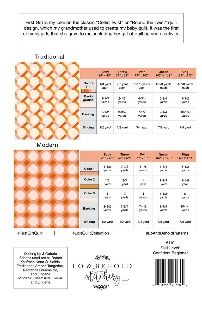 First Gift quilt pattern by Brittany Lloyd